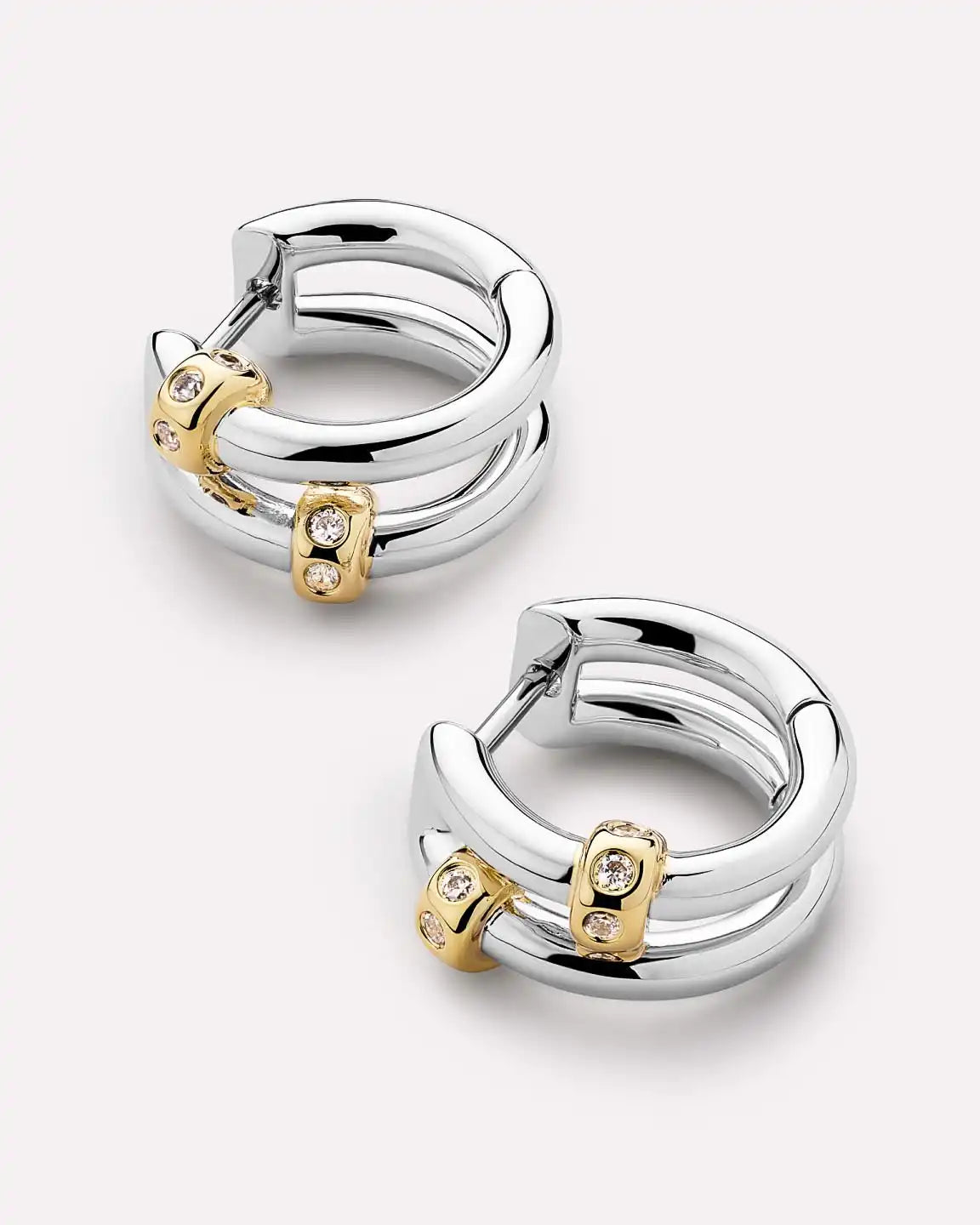 Silver Earrings - Cyrus Double