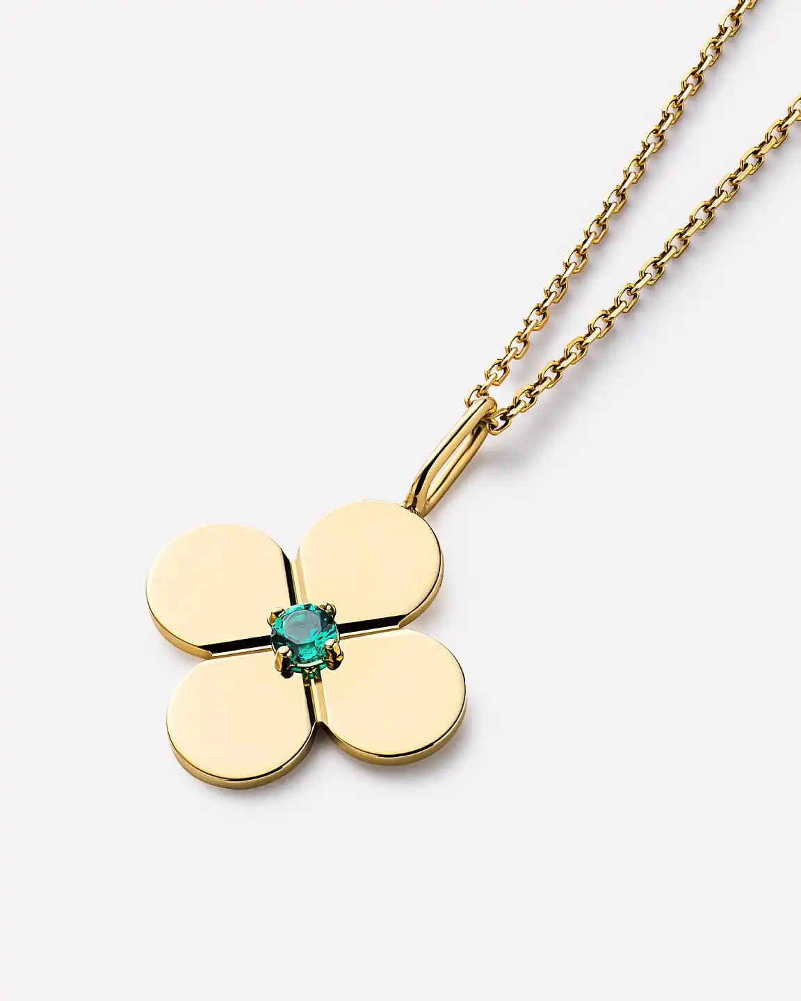 Solid Yellow Gold - Diamond Flower Charm