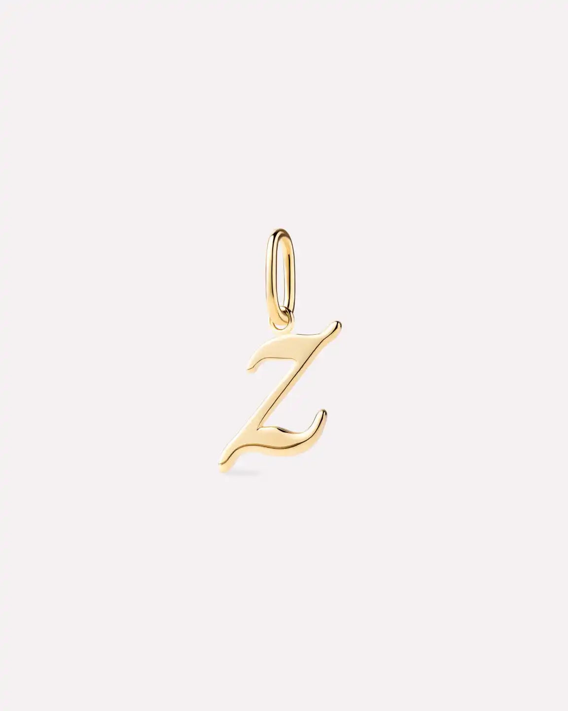 Solid Yellow Gold - Script Letter Charm