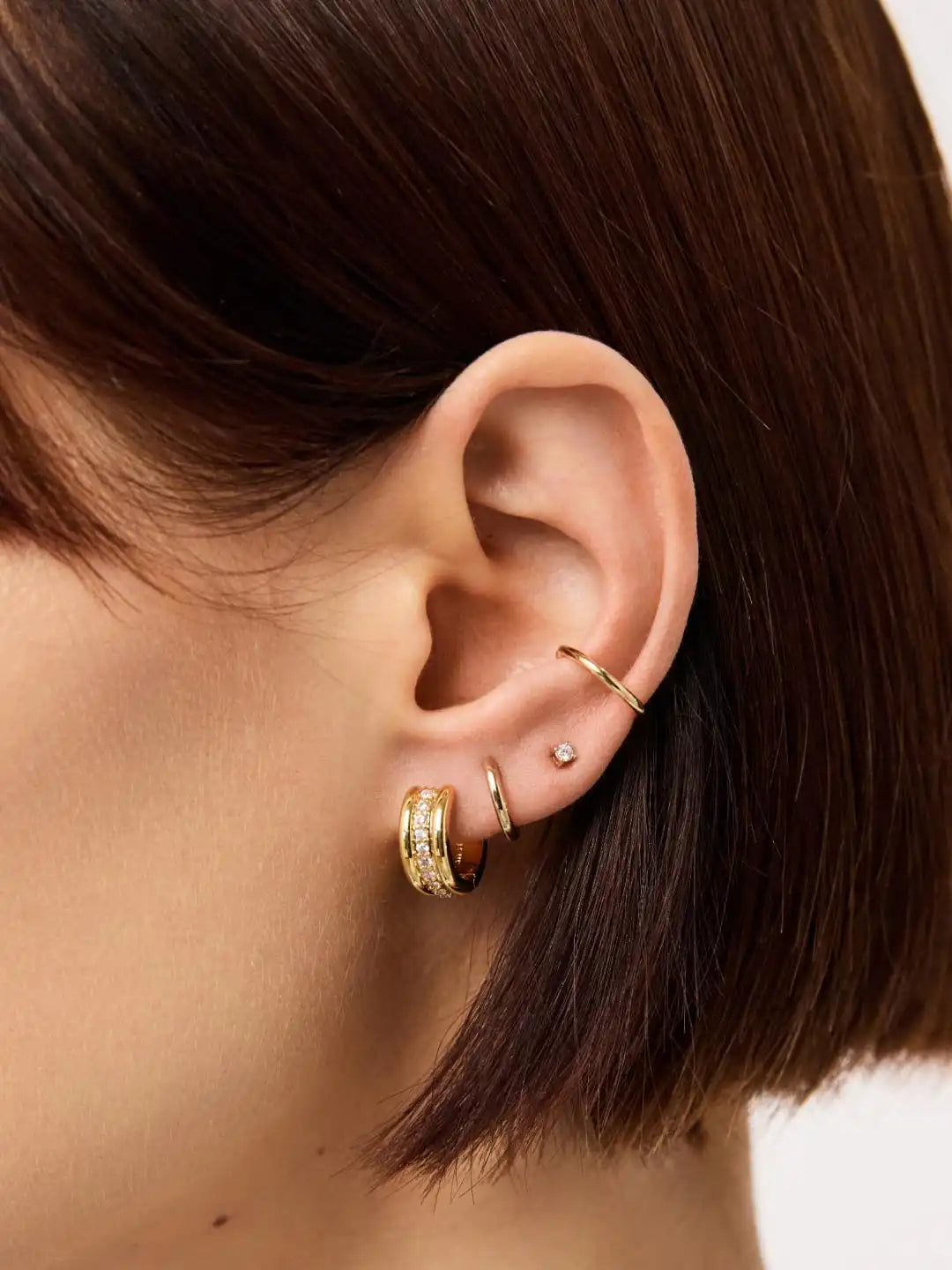 Huggie Hoop Earrings - Asher