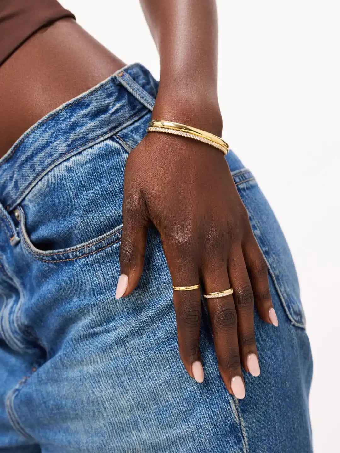 Gold Bangle Bracelet - Juliette