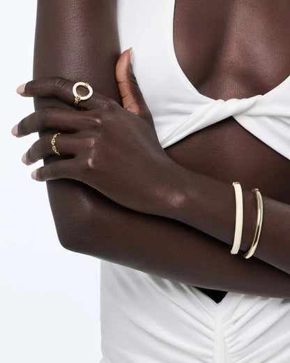Gold Bangle Bracelet - Brynley