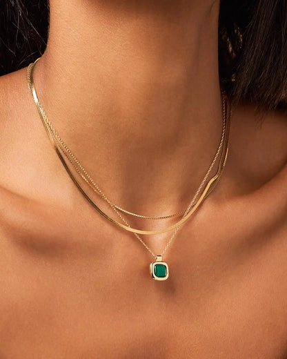 Gold Pendant - Clara Pendant Mother of Pearl
