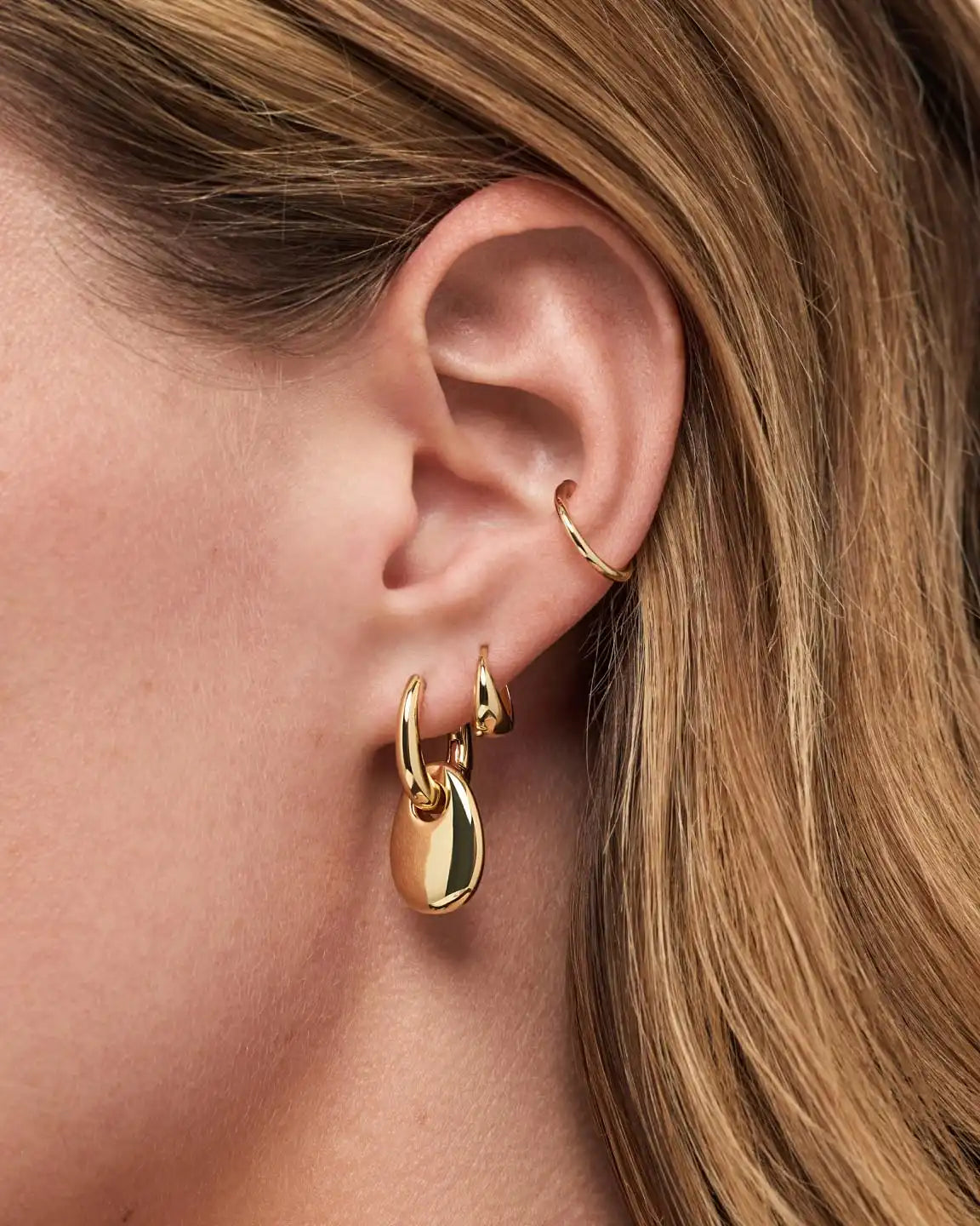 Gold Drop Earrings - Kayla