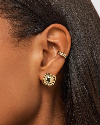Stud Earrings - Clara Studs Two Tone