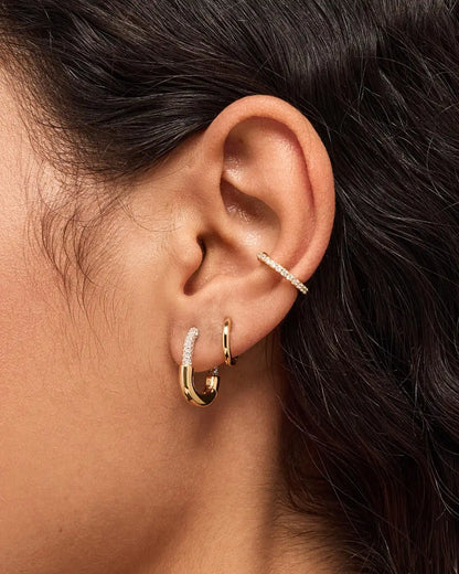 Gold Hoops - Brynley Hoops Two Tone