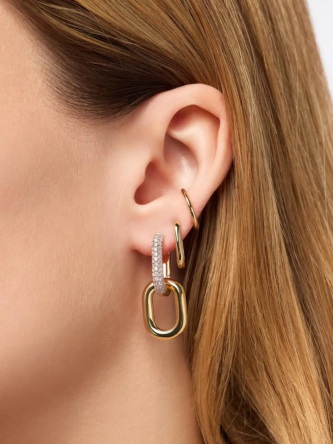 Double Hoop Earrings - Ash Double