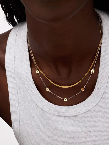 Flower Station Necklace - Rowena Necklace