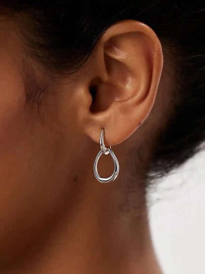 Gold Drop Earrings - Sage
