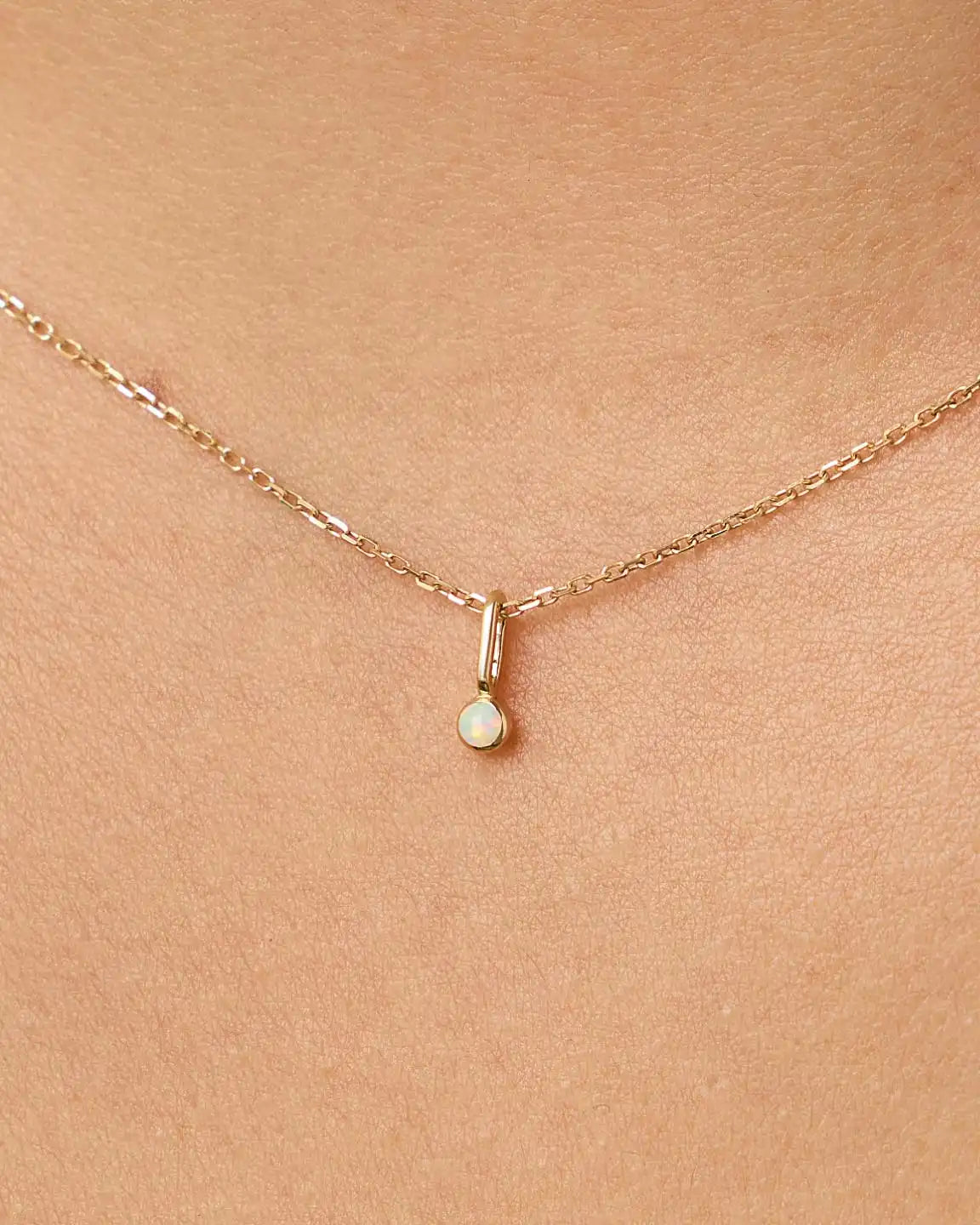 Solid Yellow Gold - Sapphire Mini Birthstone Charm