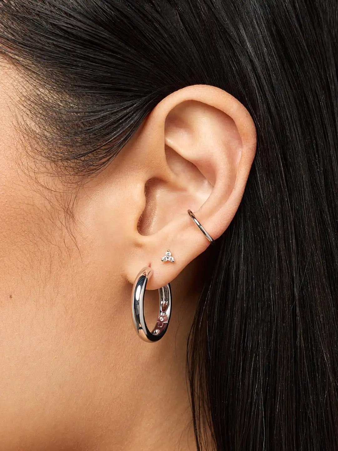 Gold Hoop Earrings - Giulia Large