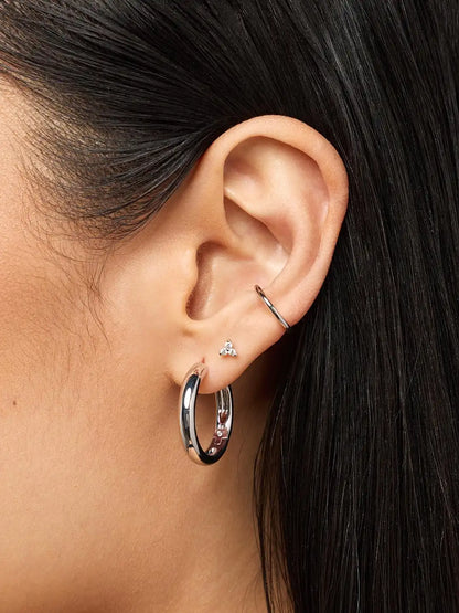 Gold Hoop Earrings - Giulia Large