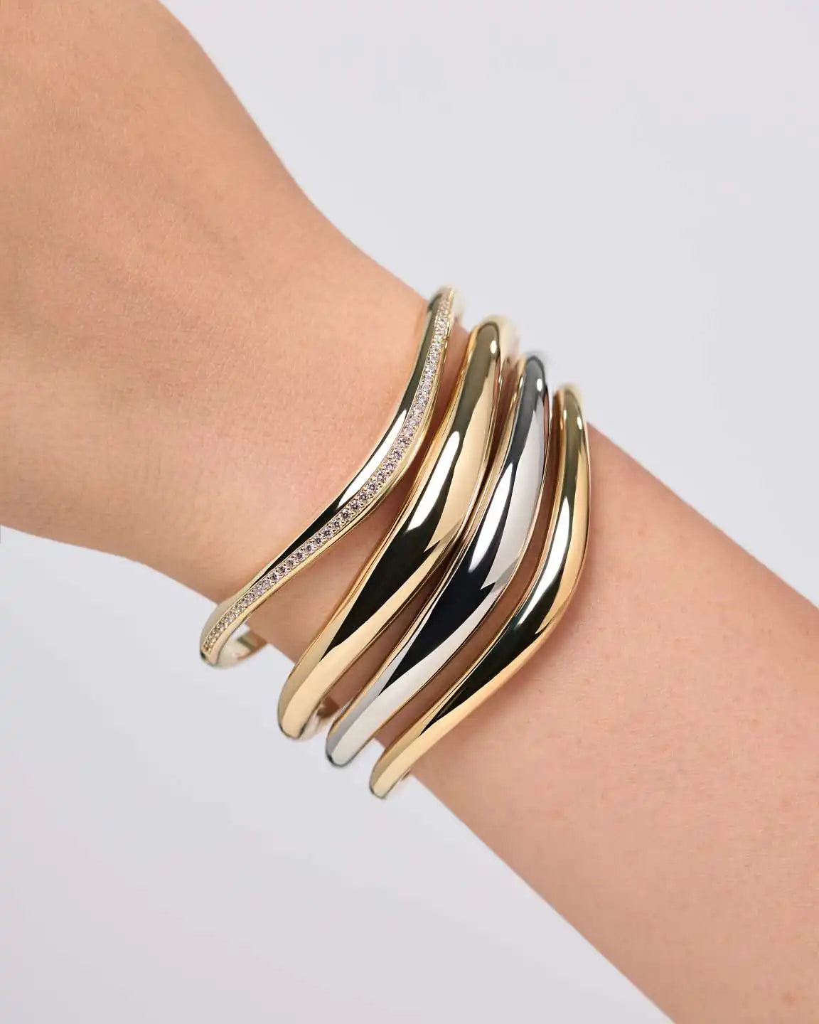 Gold Bangle Bracelet - Talia