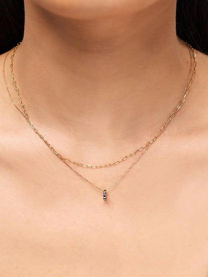 Solid Yellow Gold - Diamond Zeno Charm