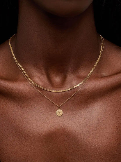 Solid Yellow Gold - NYC Charm Necklace