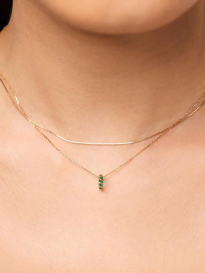 Solid Yellow Gold - Diamond Zeno Charm