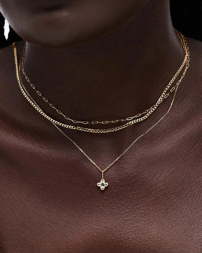 Solid Yellow Gold - Pearl Mini Liora Charm