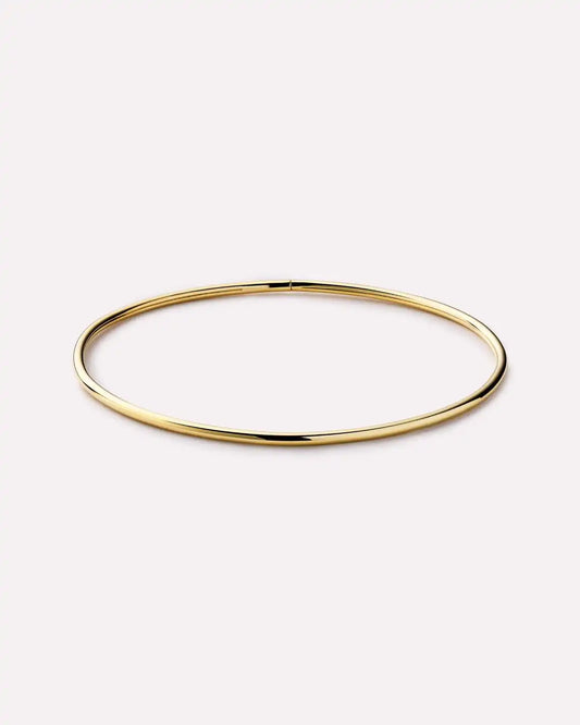 Gold Bangle Bracelet - Carter (2mm)