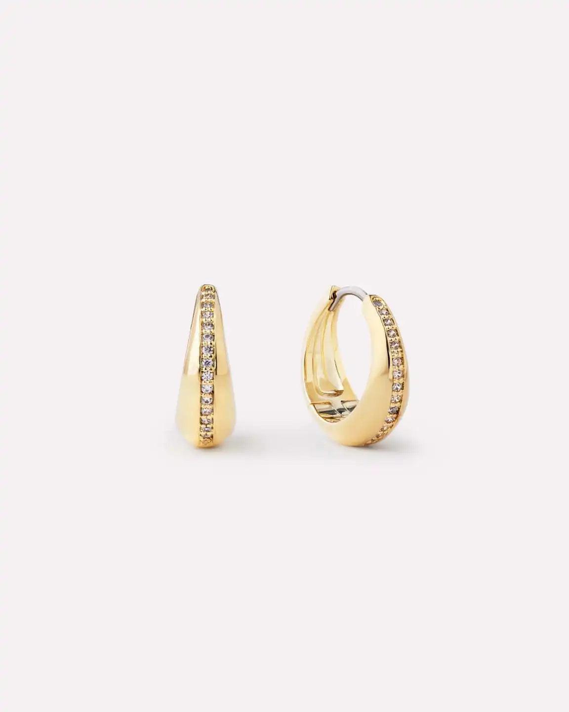 Small Gold Hoop Earrings - Nate Medium