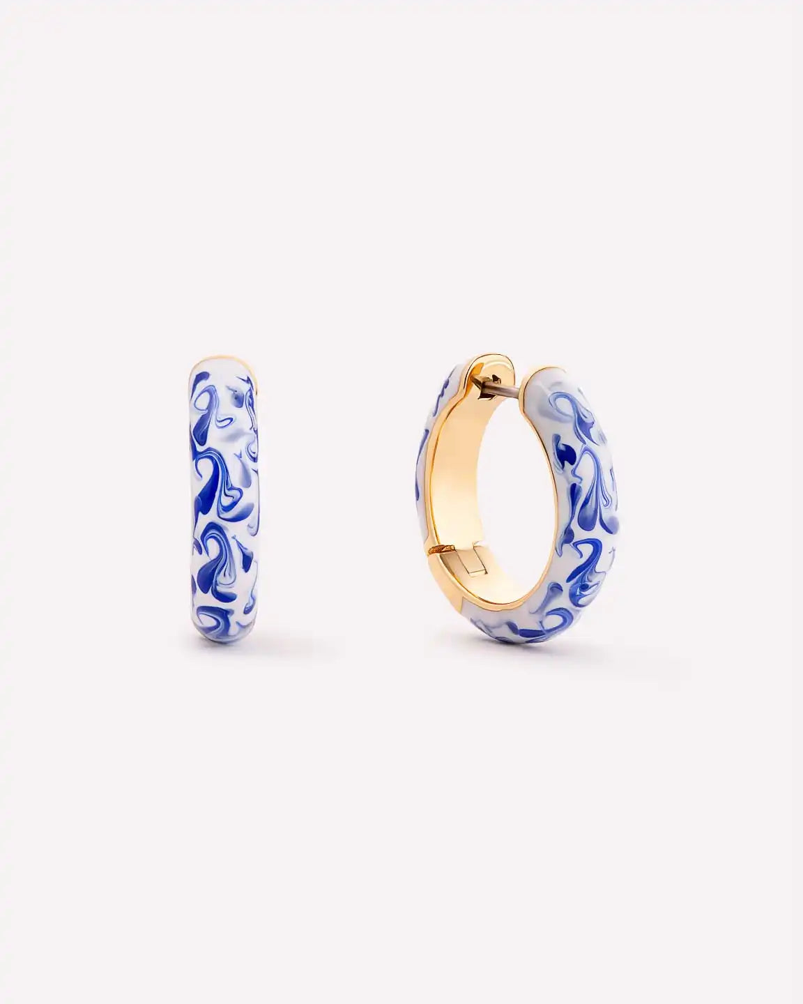 Gold Hoop Earrings - Giulia Medium