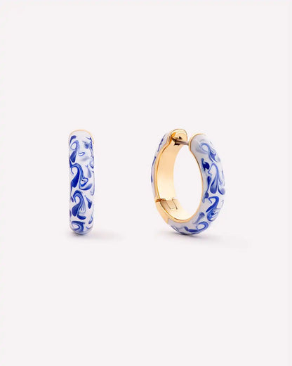 Gold Hoop Earrings - Giulia Medium