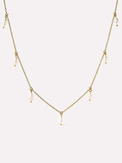 Gold Pearl Necklace - Loki