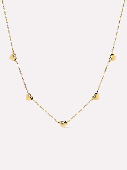 Heart Necklace - Lev Mini Station Necklace