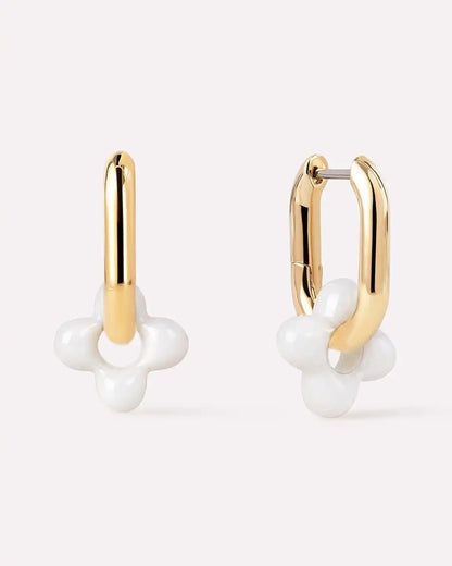 Flower Earrings - Cassia Hoops