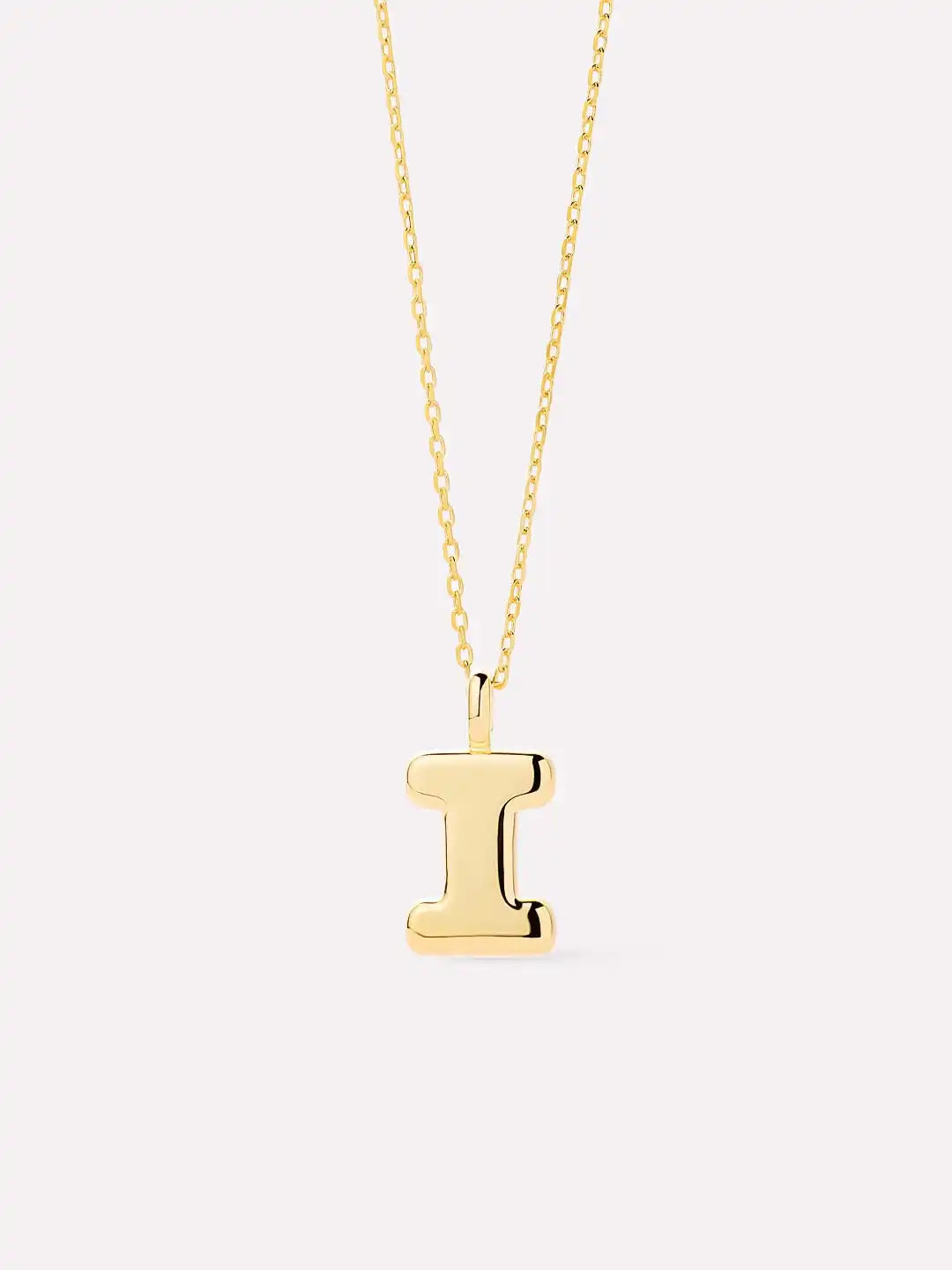 Sterling Silver - Bubble Letter Necklace