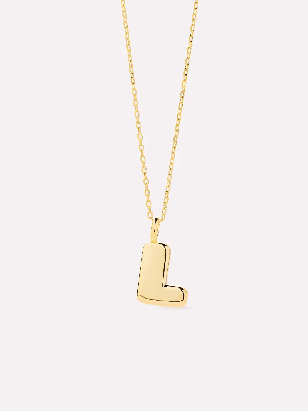 Sterling Silver - Bubble Letter Necklace