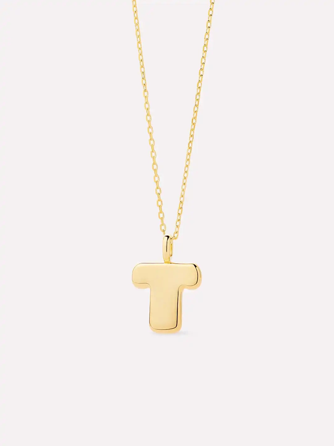 Sterling Silver - Bubble Letter Necklace