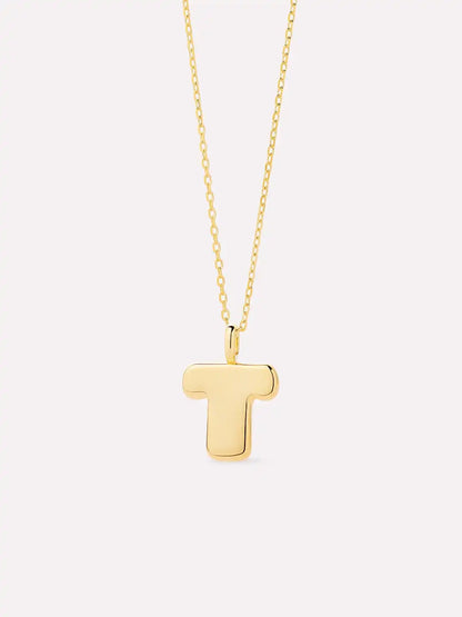 Sterling Silver - Bubble Letter Necklace