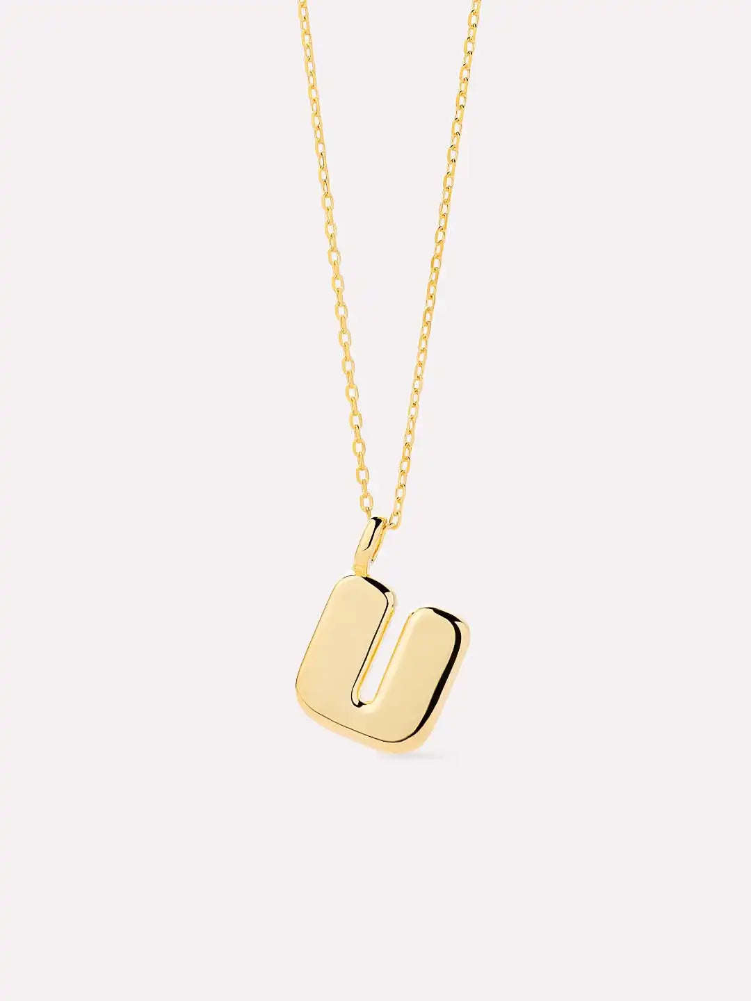 Sterling Silver - Bubble Letter Necklace