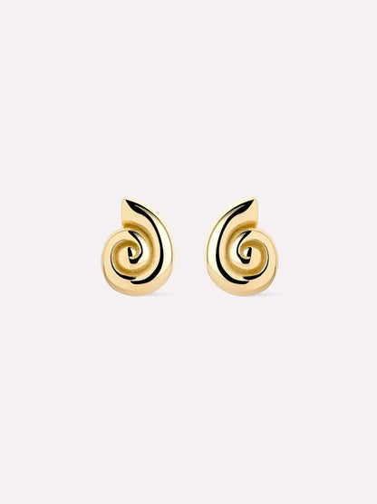 Gold Stud Earrings - Ariel Studs
