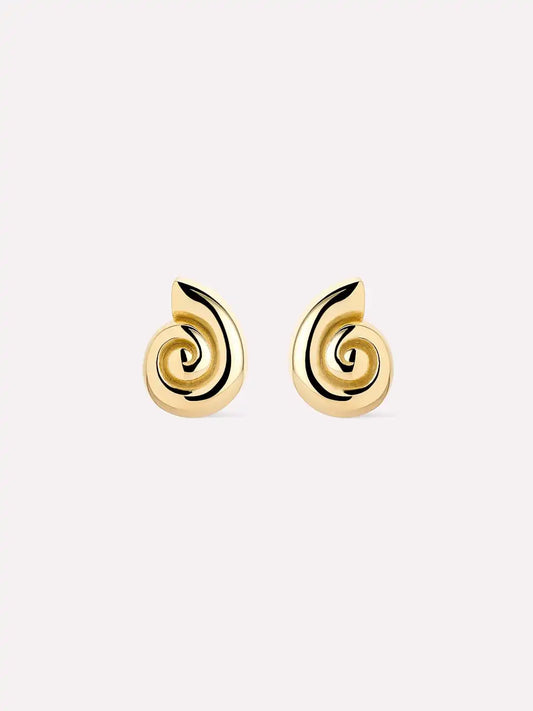 Gold Stud Earrings - Ariel Studs