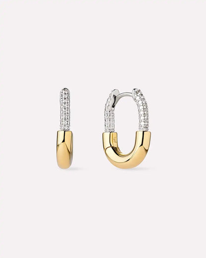 Gold Hoops - Brynley Hoops Two Tone