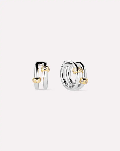 Silver Earrings - Cyrus Double