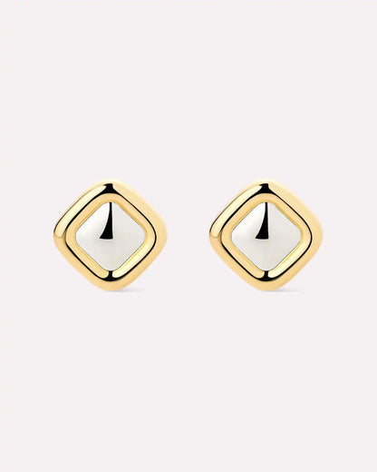 Stud Earrings - Clara Studs Two Tone