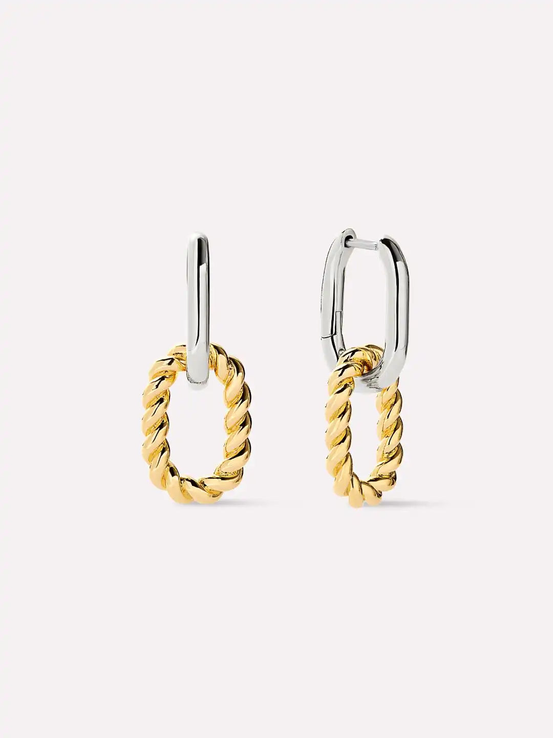 Gold Drop Earrings - Ash Double Mini