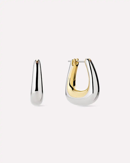 Statement Earrings - Dakota Marble Blue