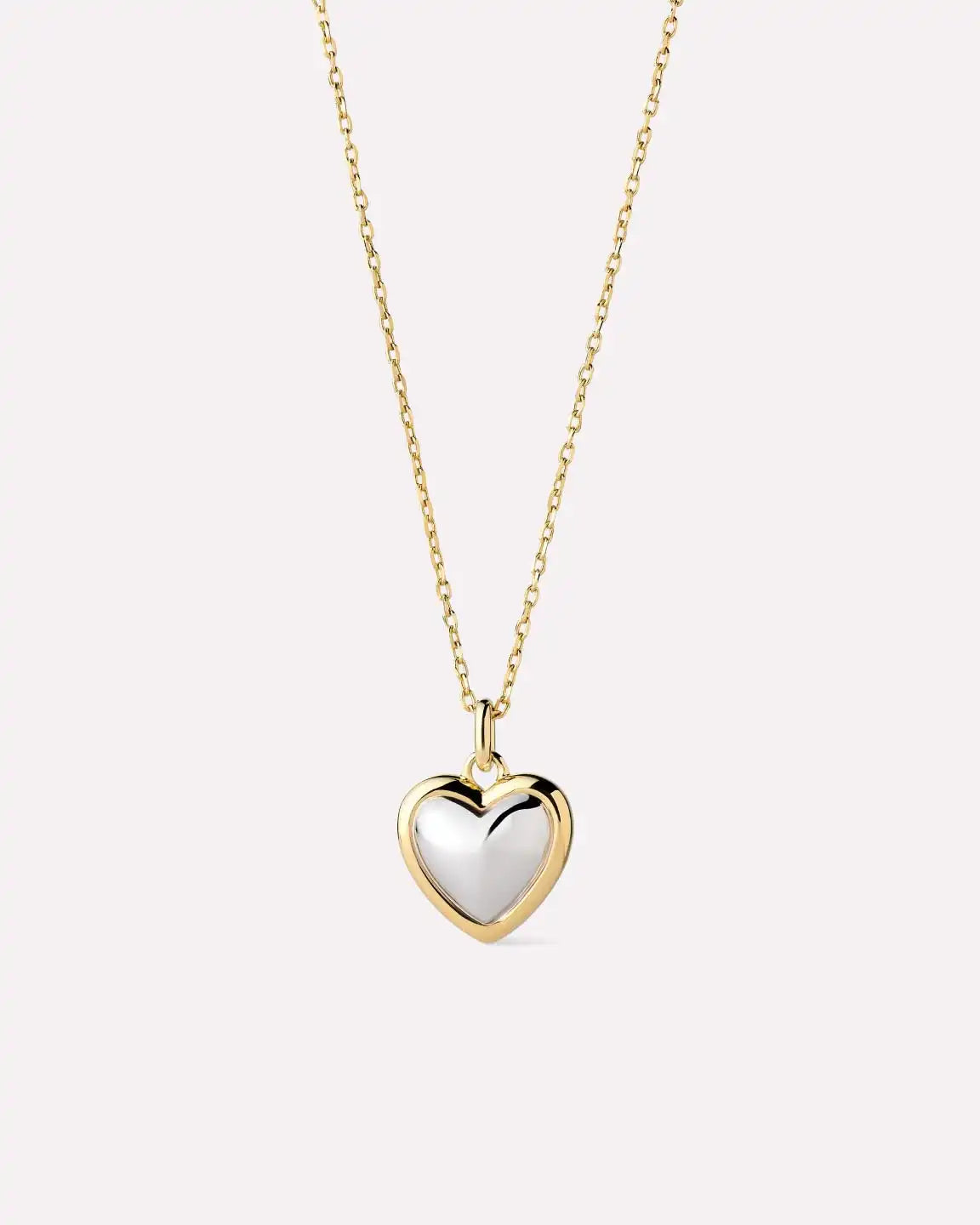 Gold Heart Necklace - Lev Small