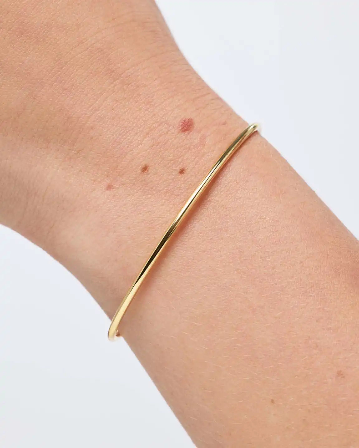 Gold Bangle Bracelet - Carter (2mm)