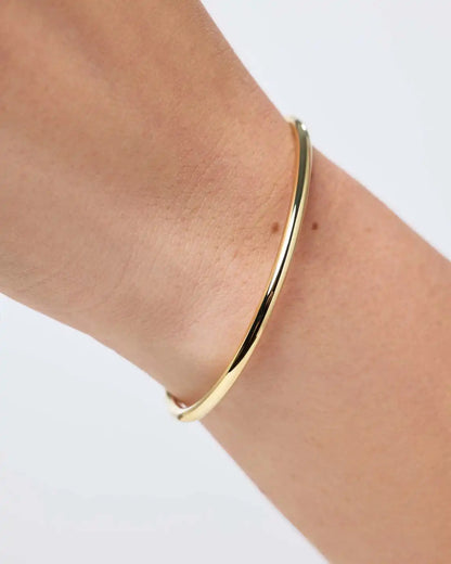 Gold Bangle Bracelet - Carter (3mm)