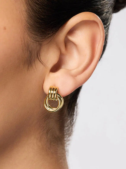 Statement Earrings - Ryle Two Tone