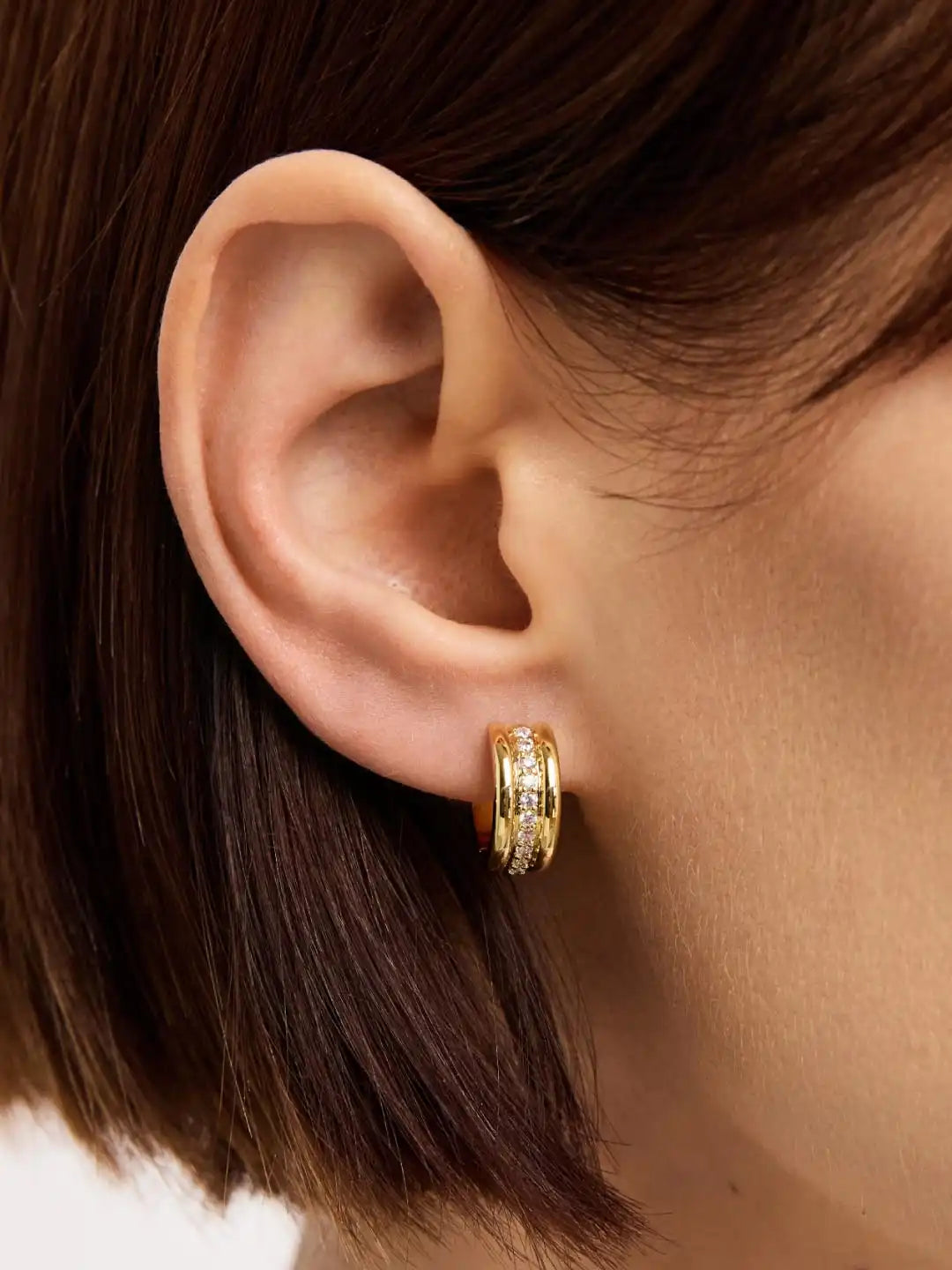 Huggie Hoop Earrings - Asher