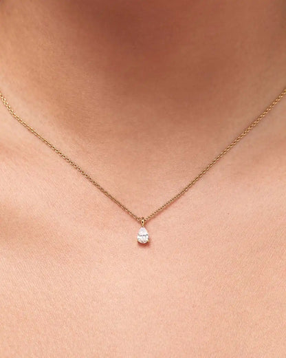 Delicate Solitaire Pendant - Elise Pendant