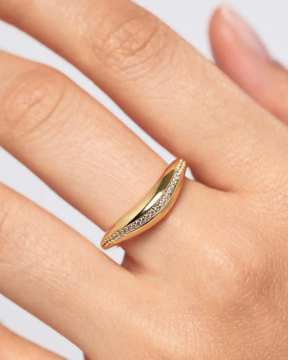 Gold Band Ring - Stevie