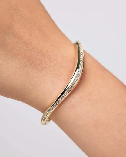Gold Bangle Bracelet - Talia