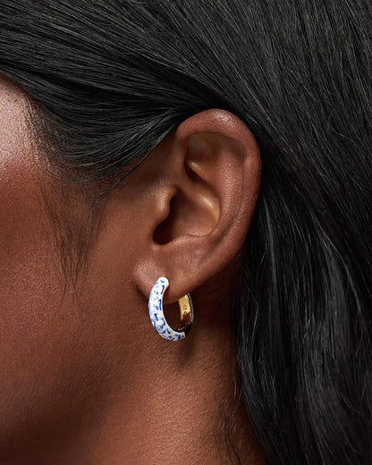Gold Hoop Earrings - Giulia Medium