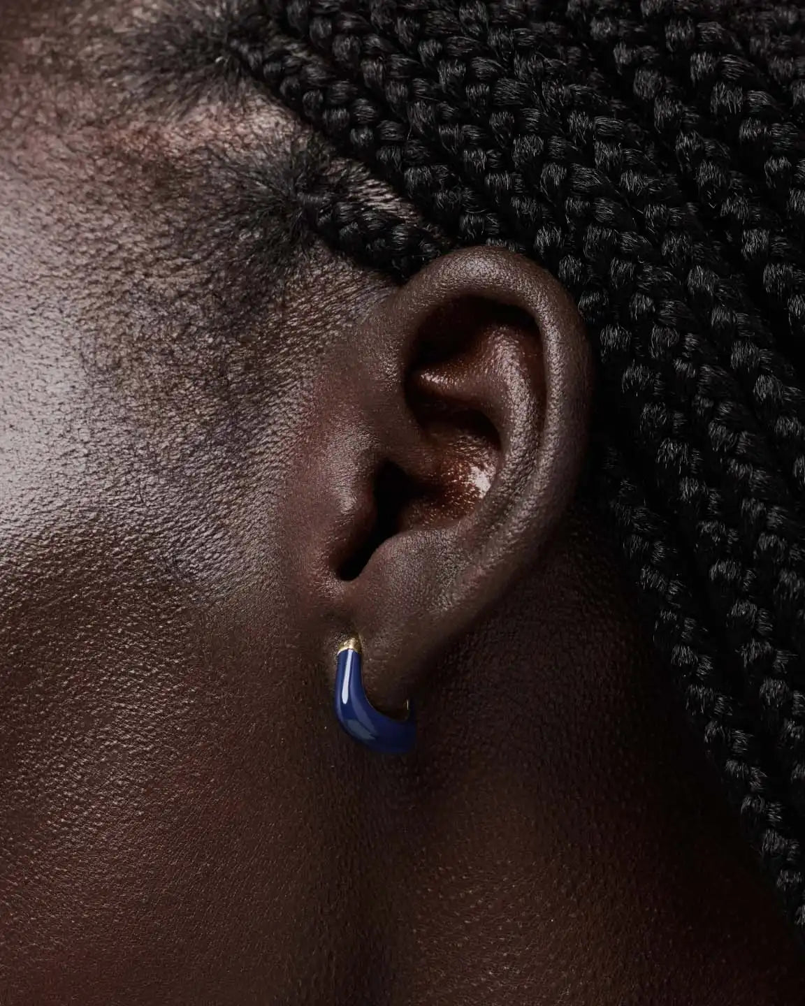 Statement Earrings - Dakota Marble Blue